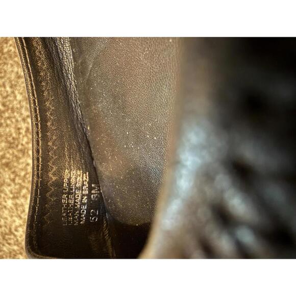 Tory Burch Leather Ballet Flats - Women’s 8 - Black W/ Gold Logo - Picture 6 of 6